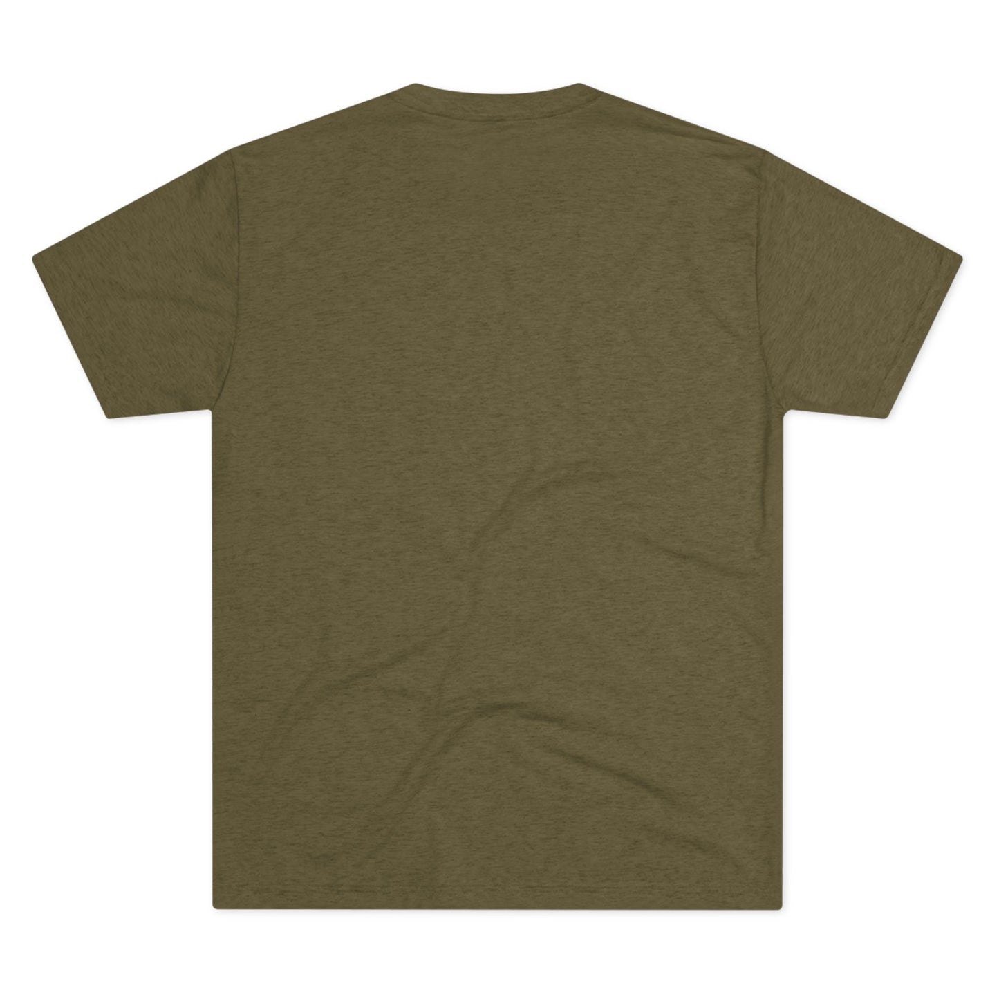 Heather Black Tri-Blend Crew Tee — Minimal Chest Logo Casual T‑Shirt