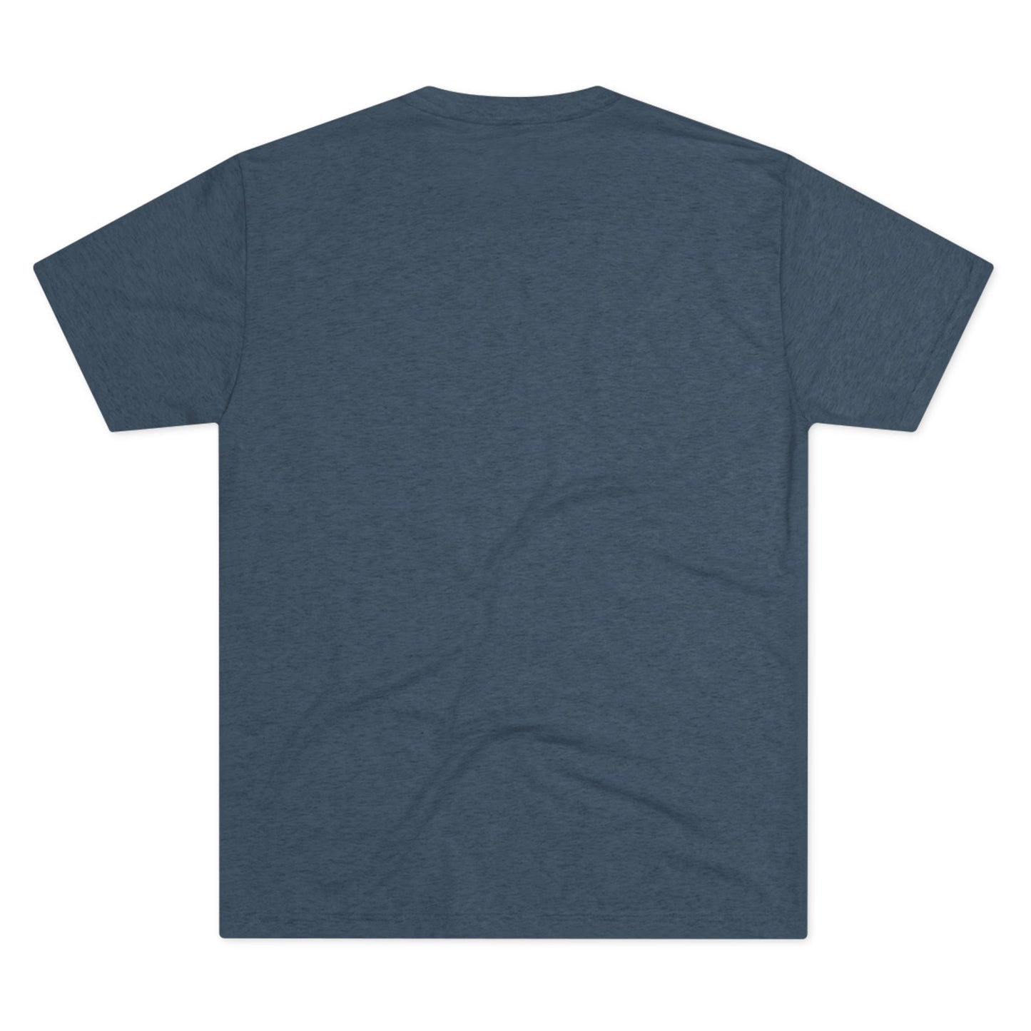 Heather Black Tri-Blend Crew Tee — Minimal Chest Logo Casual T‑Shirt